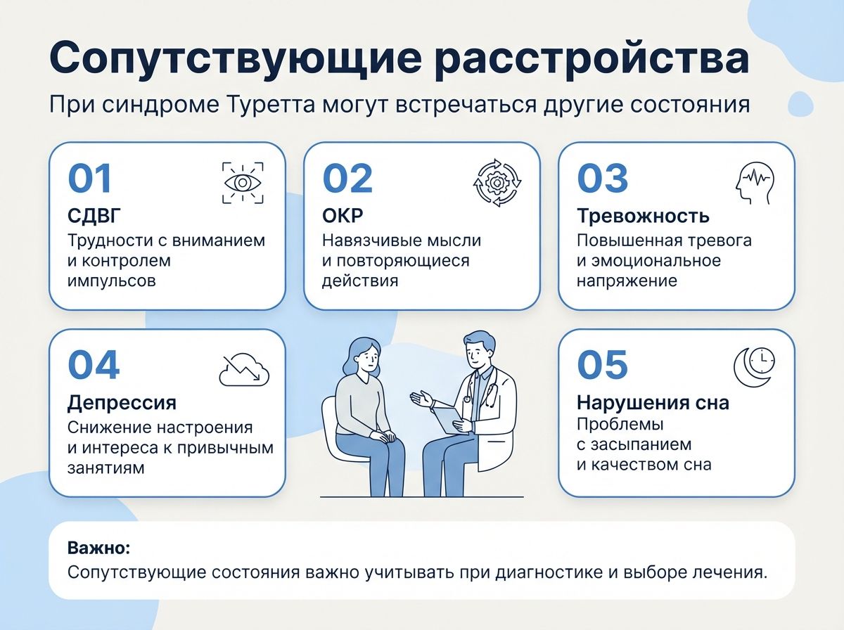 Лечение синдрома Туретта в Судаке инфографика
